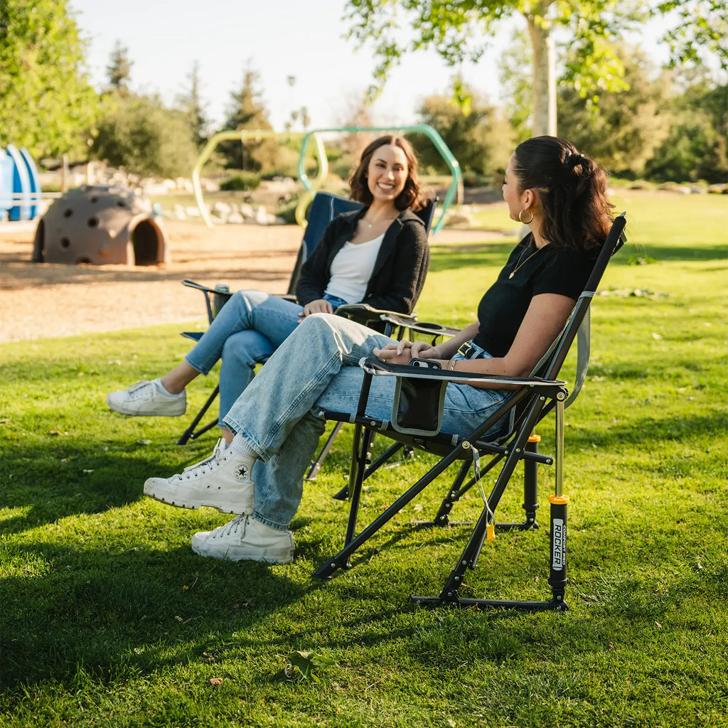 Premium All-Weather Comfort Pro Rocker - Choice 375 - RoadTrip Rocker Smooth Motion Camp Chair Detail