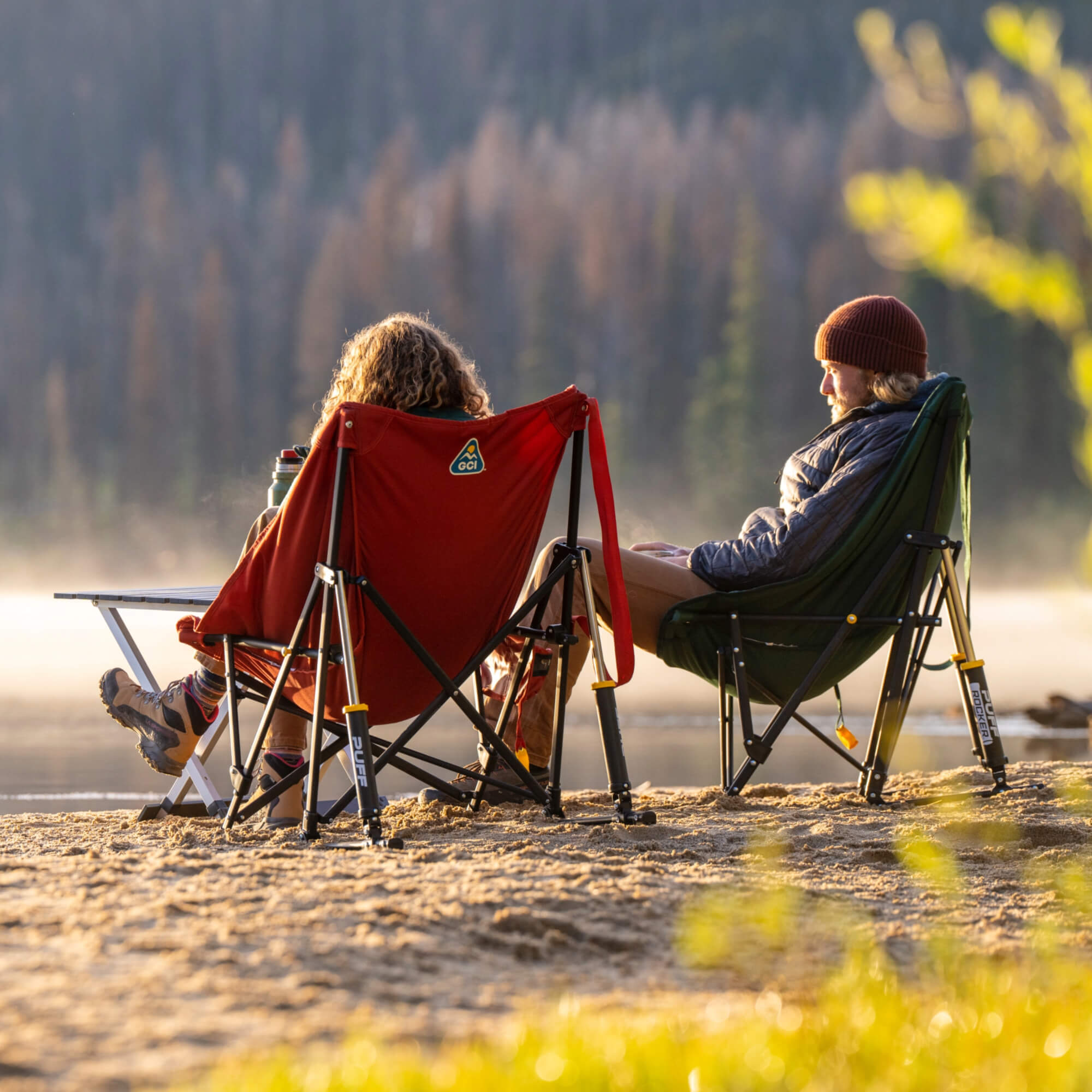 Heavy-Duty Freestyle Puff Rocker - Choice 731 - RoadTrip Rocker Smooth Motion Camp Chair Detail