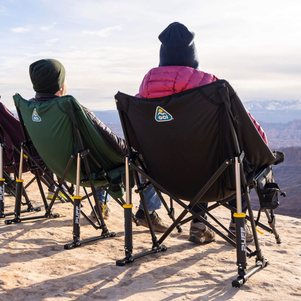 Heavy-Duty Freestyle Puff Rocker - Choice 731 - RoadTrip Rocker Smooth Motion Camp Chair Detail