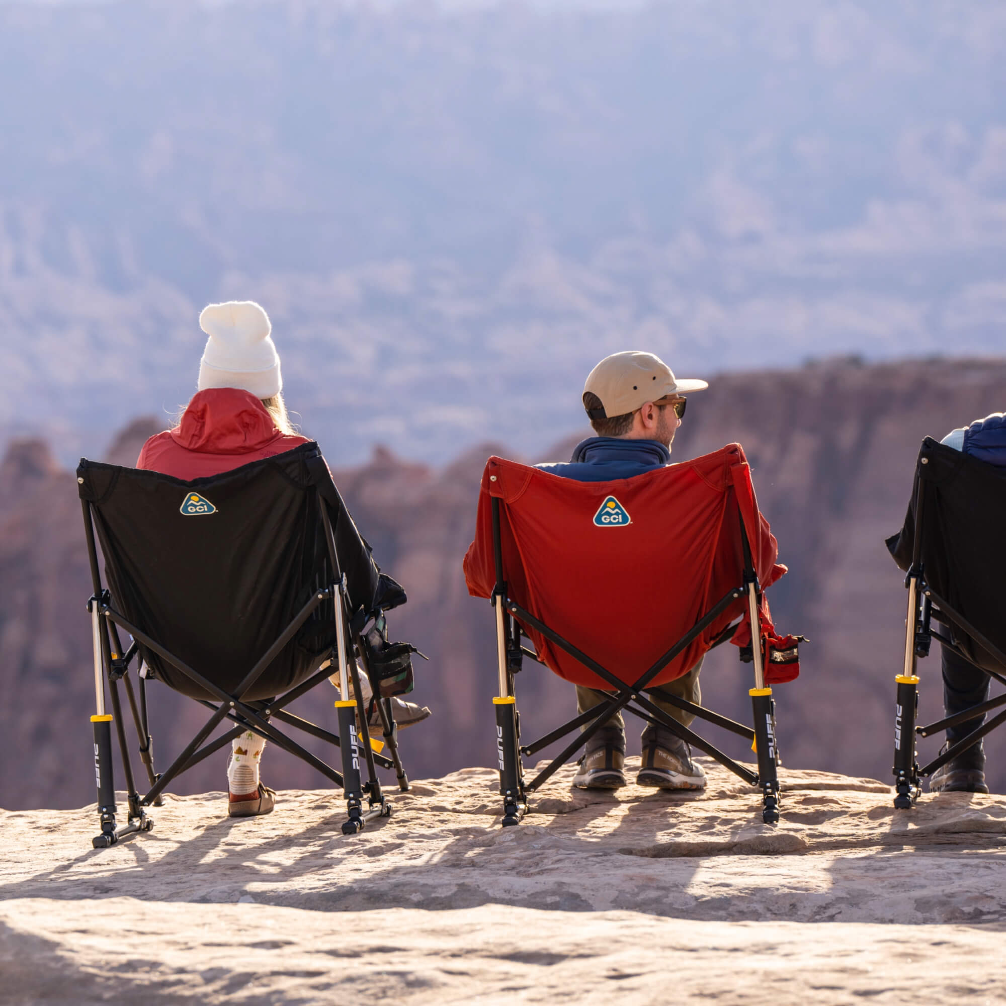 Heavy-Duty Freestyle Puff Rocker - Choice 731 - RoadTrip Rocker Smooth Motion Camp Chair Detail
