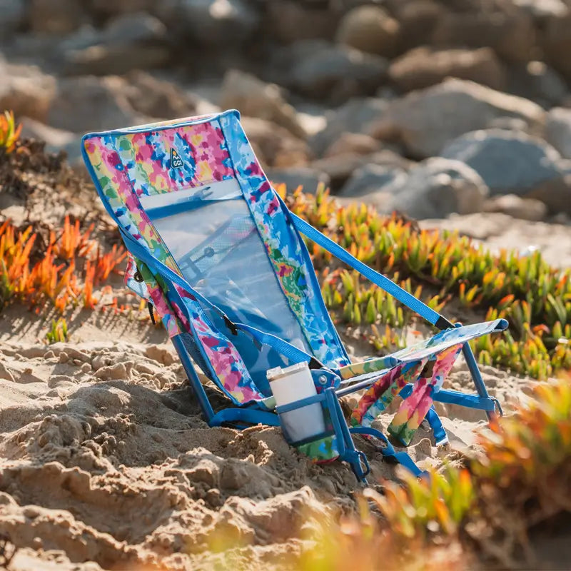 Reclining Beach Everywhere Chair 2 - Choice 656 - Portable Heavy-Duty Low Boy Chair for Ocean Side Detail