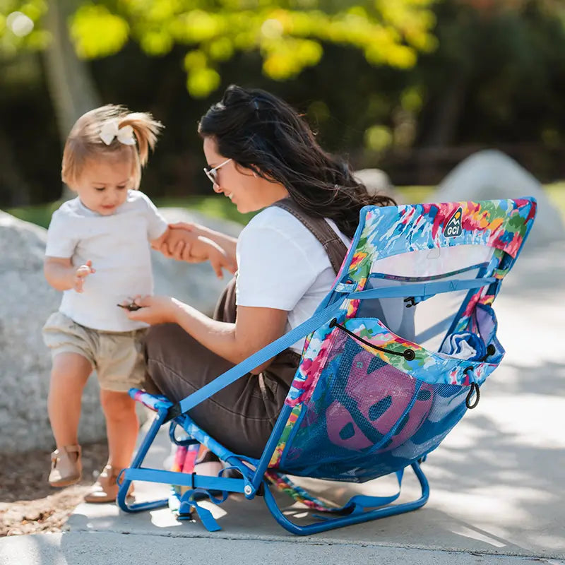 Reclining Beach Everywhere Chair 2 - Choice 656 - Portable Heavy-Duty Low Boy Chair for Ocean Side Detail