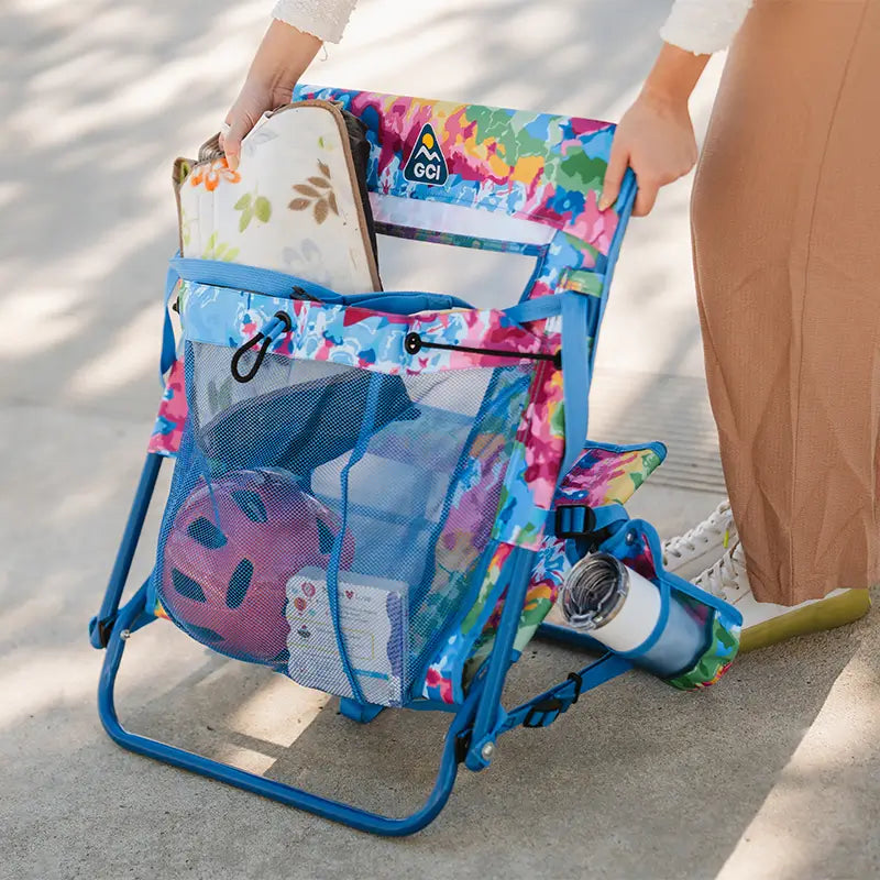 Reclining Beach Everywhere Chair 2 - Choice 656 - Portable Heavy-Duty Low Boy Chair for Ocean Side Detail