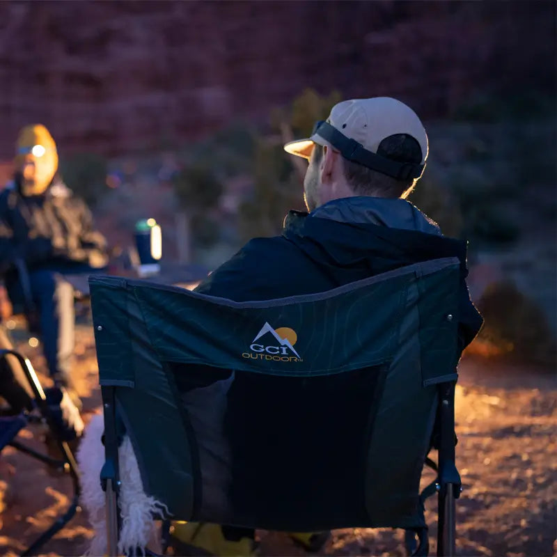 Premium All-Weather FirePit Rocker - Choice 737 - RoadTrip Rocker Smooth Motion Camp Chair Detail