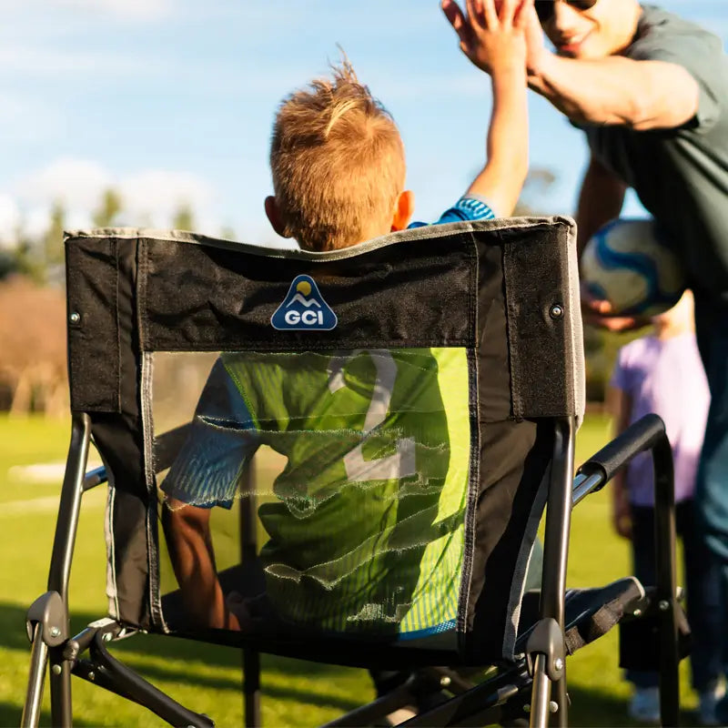 Patented Spring-Action Freestyle Rocker - Choice 711 - Freestyle Rocker Portable Outdoor Folding Chair Detail