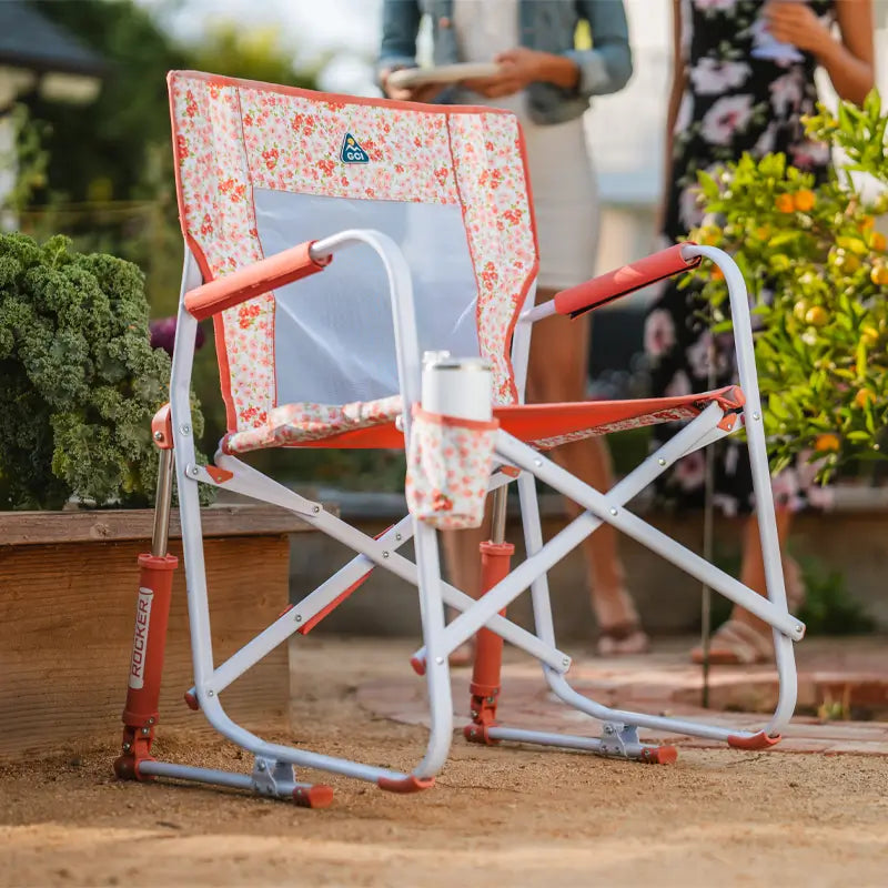 Patented Spring-Action Freestyle Rocker - Choice 711 - Freestyle Rocker Portable Outdoor Folding Chair Detail