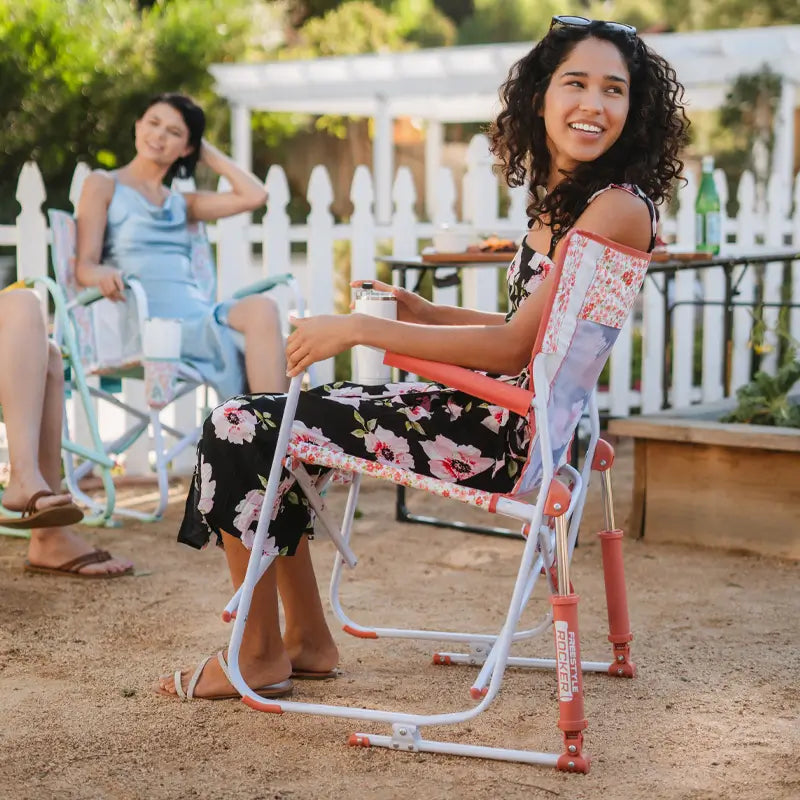Patented Spring-Action Freestyle Rocker - Choice 711 - Freestyle Rocker Portable Outdoor Folding Chair Detail