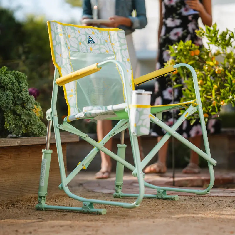 Patented Spring-Action Freestyle Rocker - Choice 711 - Freestyle Rocker Portable Outdoor Folding Chair Detail