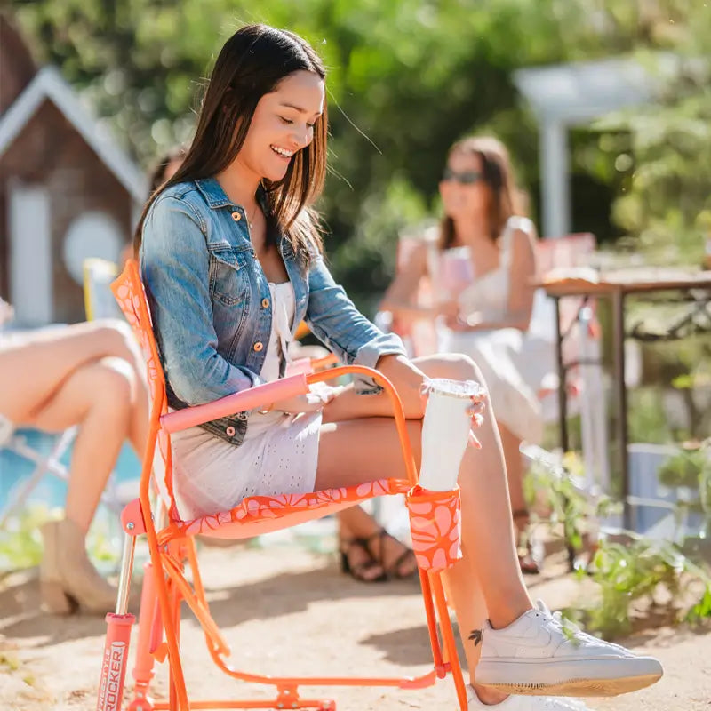 Patented Spring-Action Freestyle Rocker - Choice 711 - Freestyle Rocker Portable Outdoor Folding Chair Detail