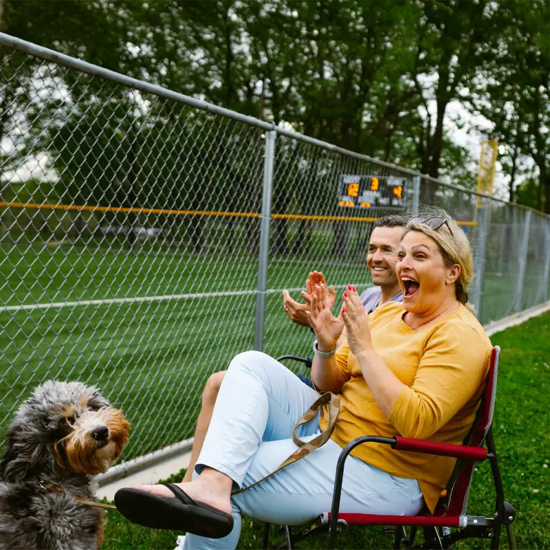 Patented Spring-Action Freestyle Rocker - Choice 711 - Freestyle Rocker Portable Outdoor Folding Chair Detail