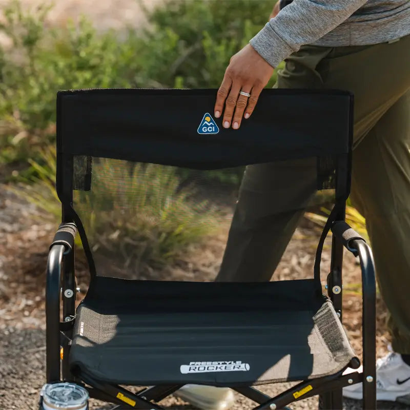 Smooth Motion Freestyle Rocker Elite - Choice 460 - Patented Spring-Action Rocking Chair for Camping Detail