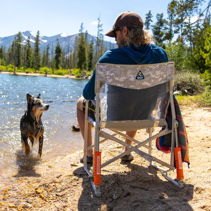 Smooth Motion Freestyle Rocker Elite - Choice 460 - Patented Spring-Action Rocking Chair for Camping Detail