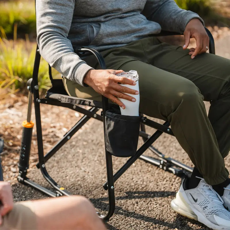 Smooth Motion Freestyle Rocker Elite - Choice 460 - Patented Spring-Action Rocking Chair for Camping Detail