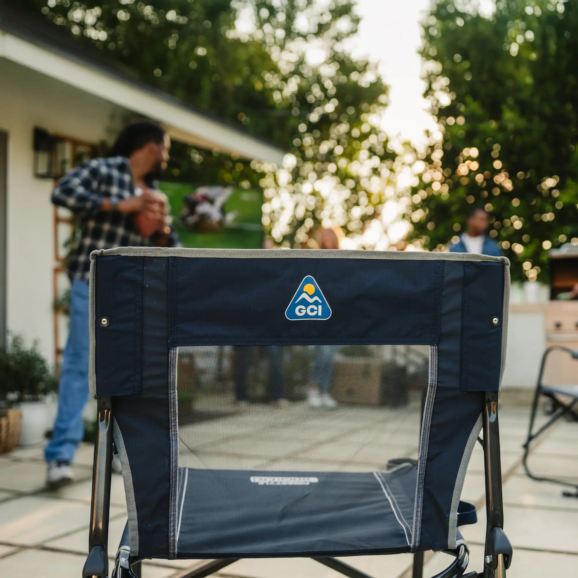 Patented Spring-Action Freestyle Rocker - Choice 711 - Freestyle Rocker Portable Outdoor Folding Chair Detail