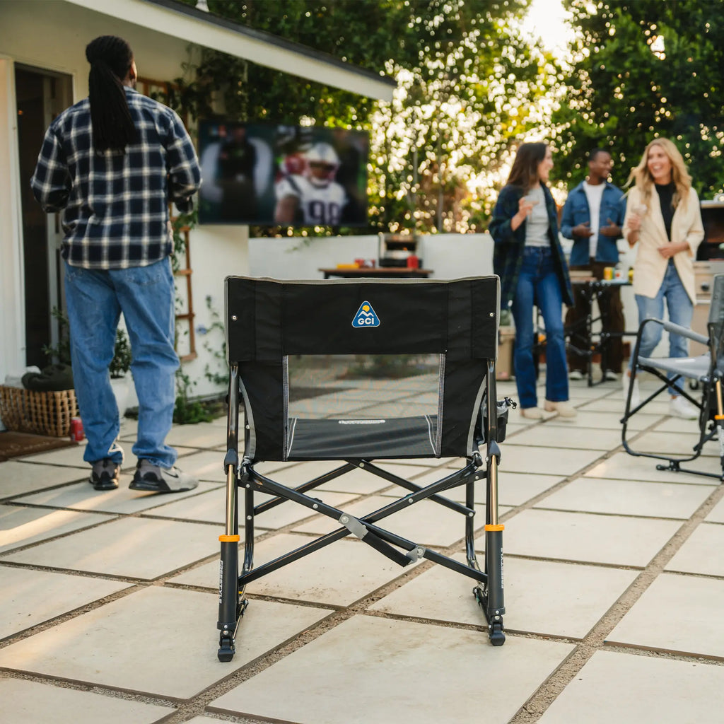Patented Spring-Action Freestyle Rocker - Choice 711 - Freestyle Rocker Portable Outdoor Folding Chair Detail