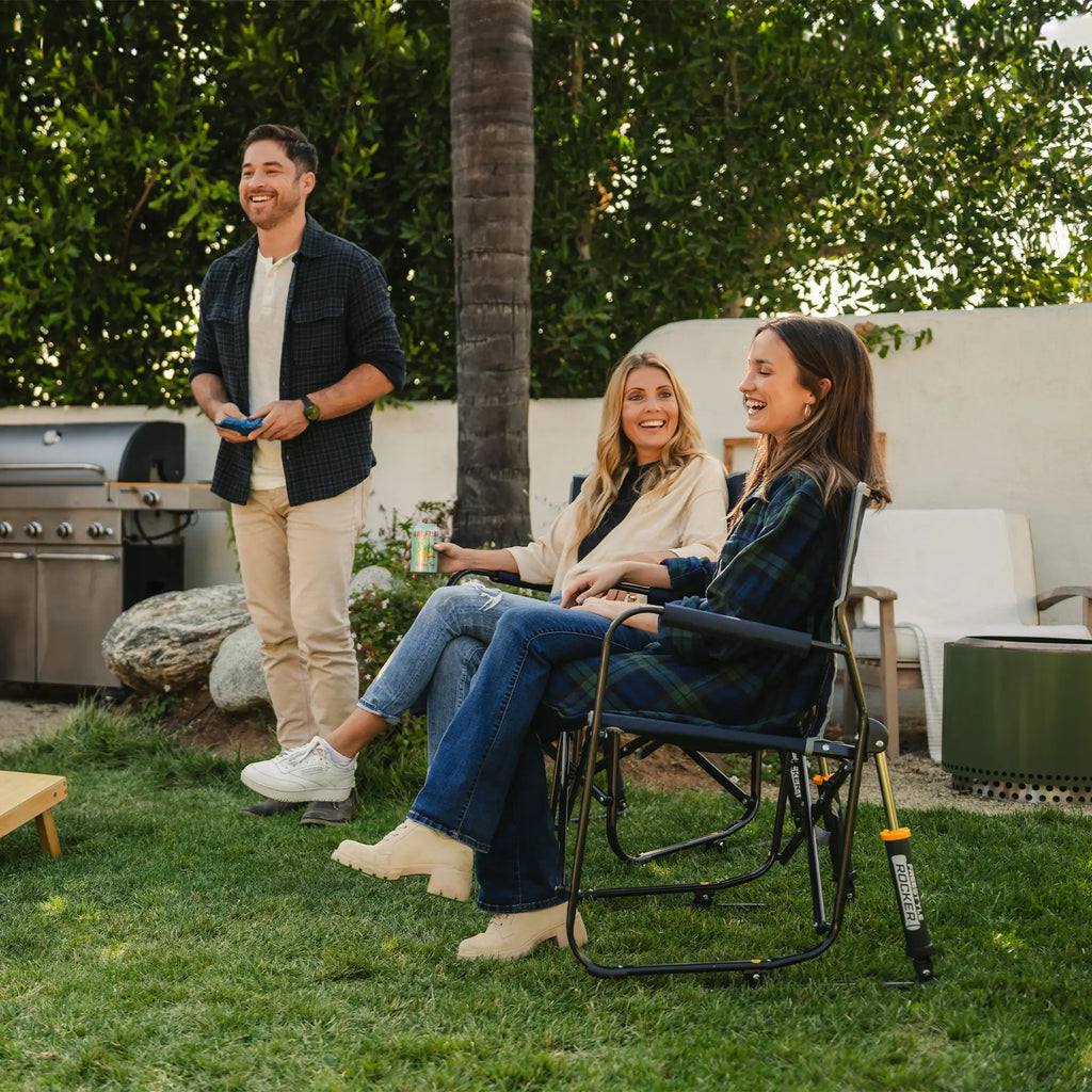 Patented Spring-Action Freestyle Rocker - Choice 711 - Freestyle Rocker Portable Outdoor Folding Chair Detail