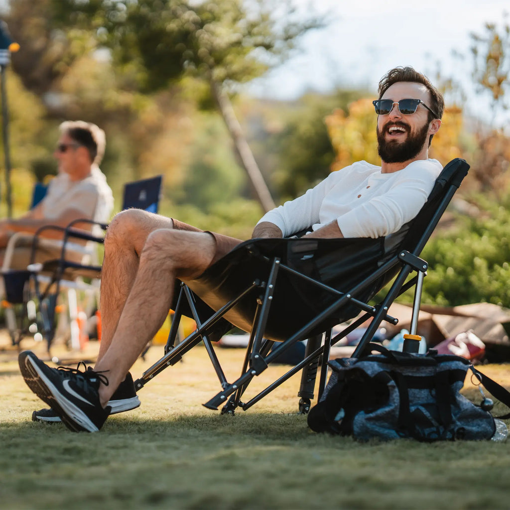 Luxury Camp Pod Rocker Elite - Choice 832 - Patented Spring-Action Rocking Chair for Camping Detail