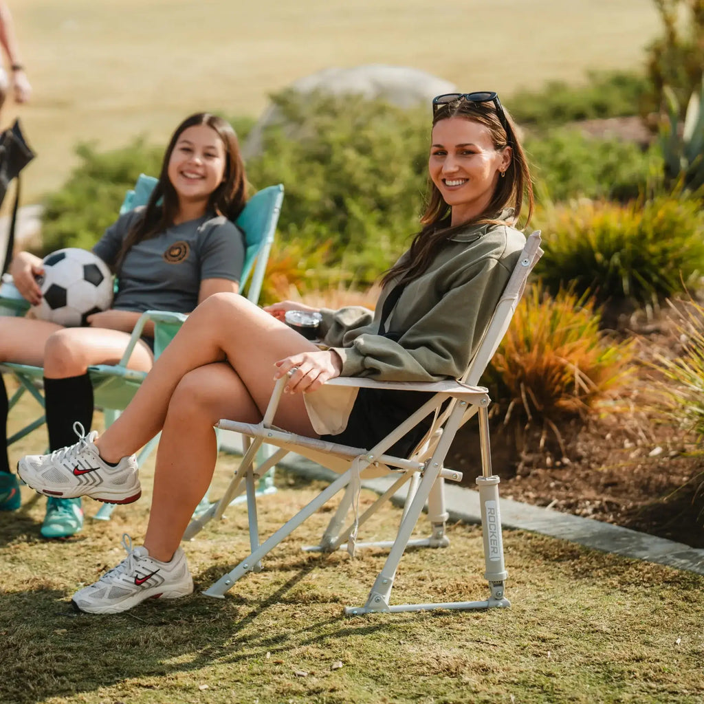 Smooth Motion Kickback Rocker - Choice 345 - Freestyle Rocker Portable Outdoor Folding Chair Detail
