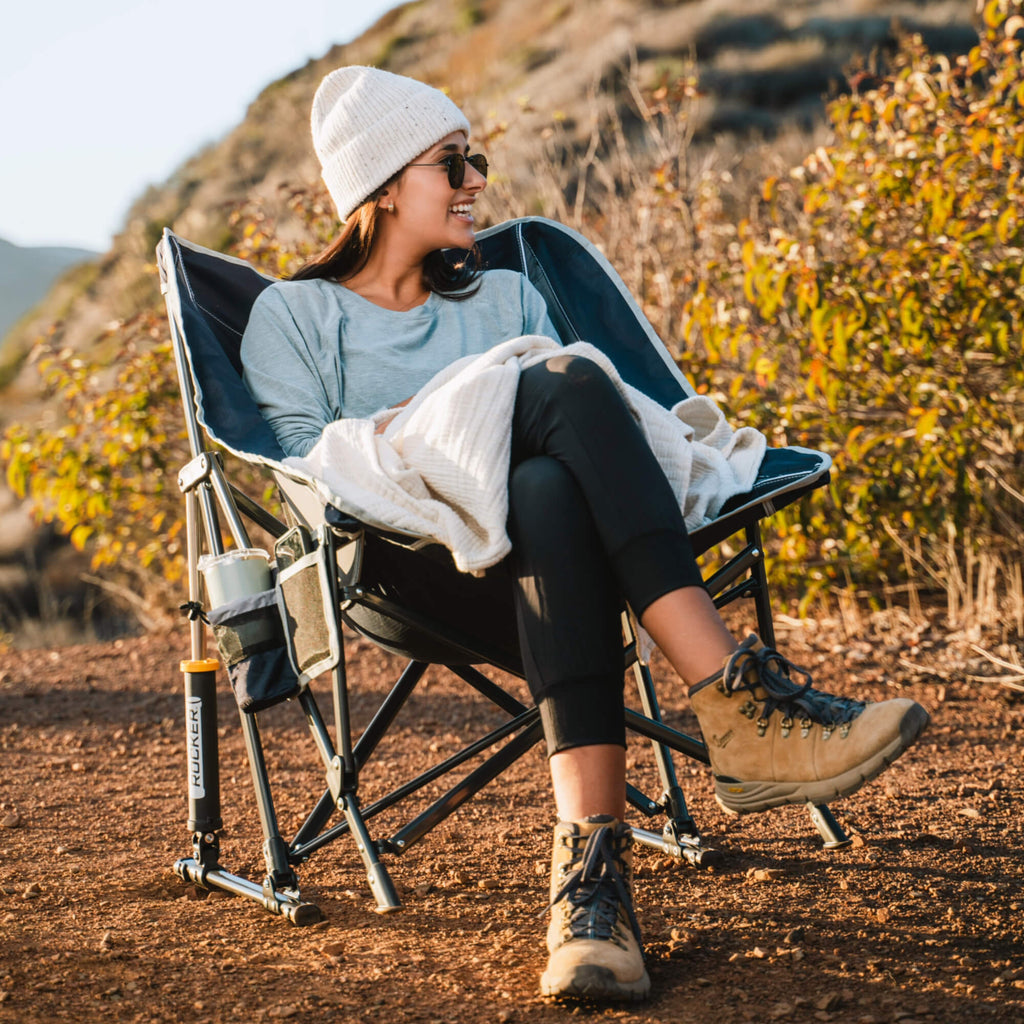 Luxury Camp Pod Rocker - Choice 933 - Patented Spring-Action Rocking Chair for Camping Detail