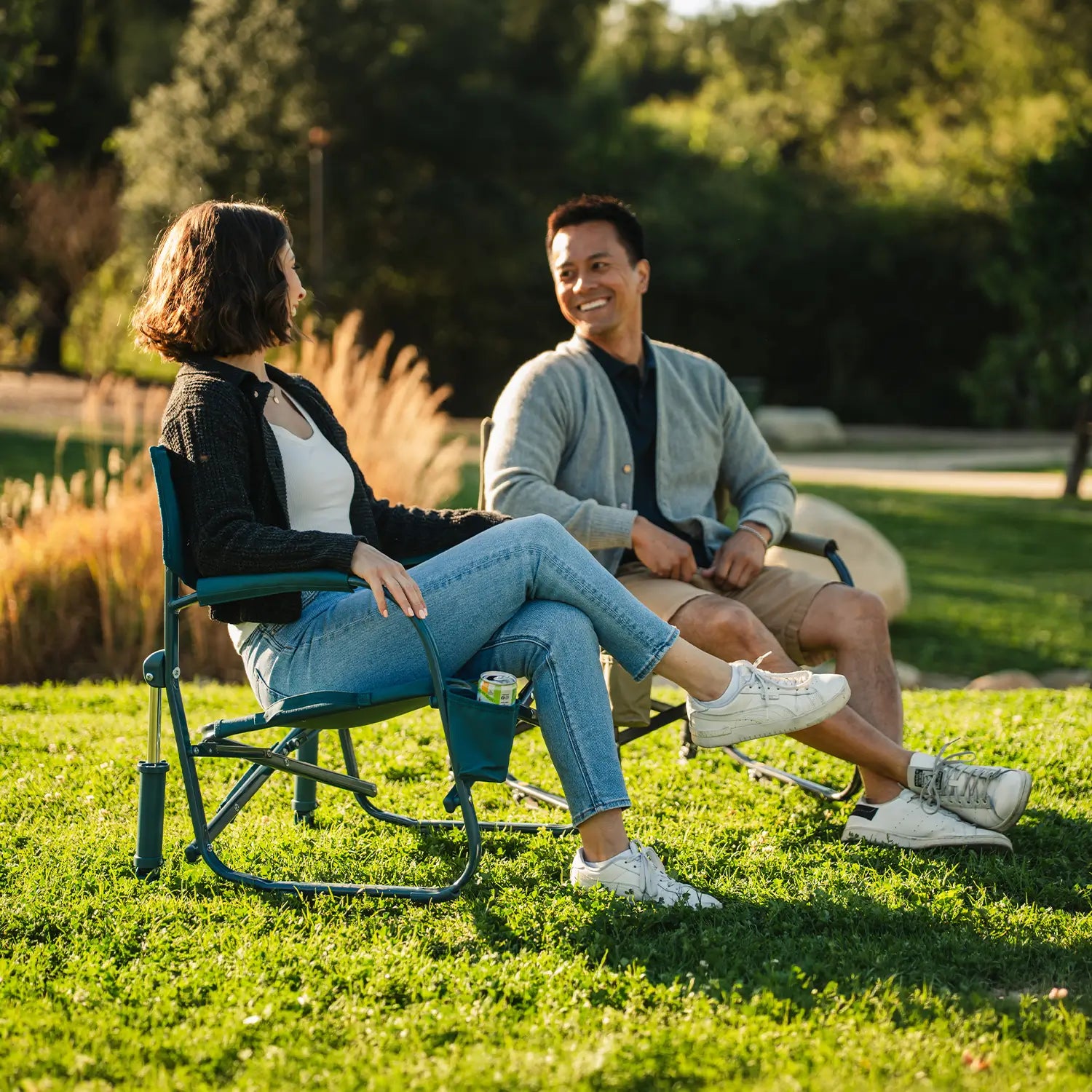Luxury Camp Grab & Go Rocker - Choice 551 - RoadTrip Rocker Smooth Motion Camp Chair Detail