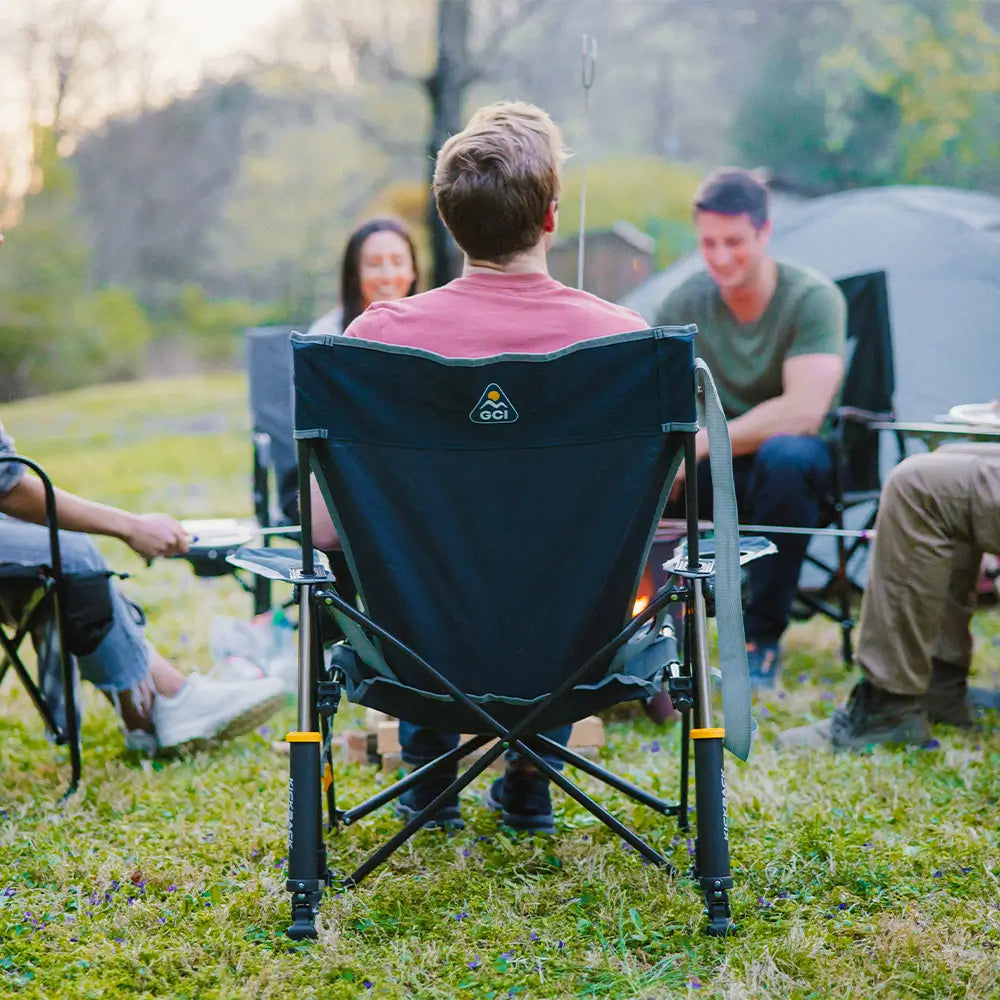 Smooth Motion Kickback Rocker - Choice 345 - Freestyle Rocker Portable Outdoor Folding Chair Detail