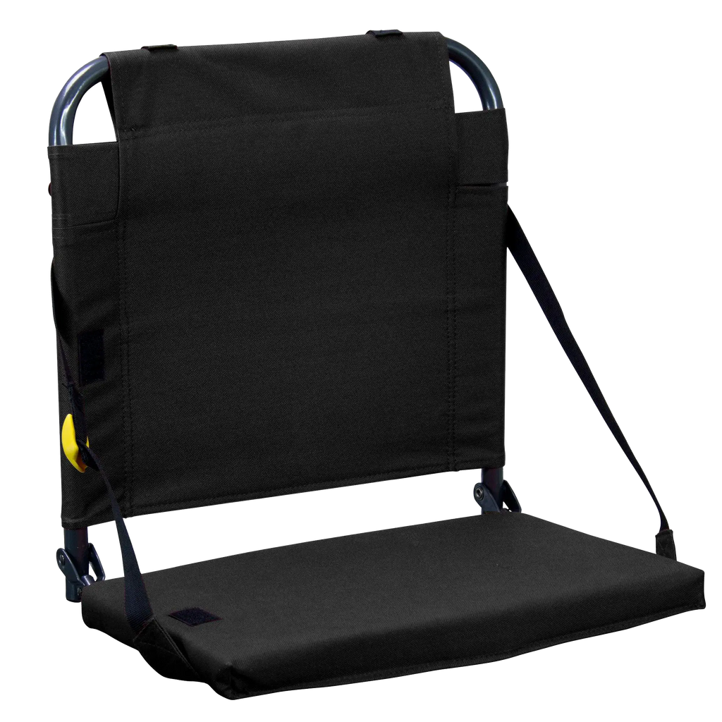 Ergonomic Back-Support BleacherBack - Choice 696 - Ergonomic Portable Stadium Seat for Sports Events - Black