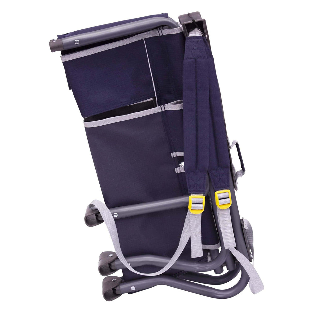 Telescoping Frame Bi-Fold Slim Event Chair - Choice 334 - Pico Compact Folding Camp Chair with Carry Bag Detail