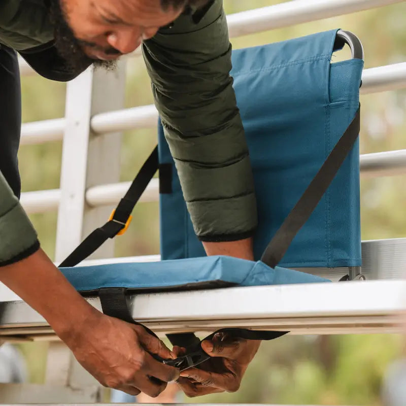 Ergonomic Back-Support BleacherBack - Choice 696 - Ergonomic Portable Stadium Seat for Sports Events Detail
