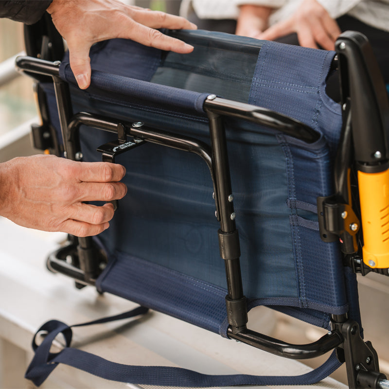 Heavy-Duty Freestyle Stadium Rock-Cliner - Choice 540 - Freestyle Rocker Portable Outdoor Folding Chair Detail