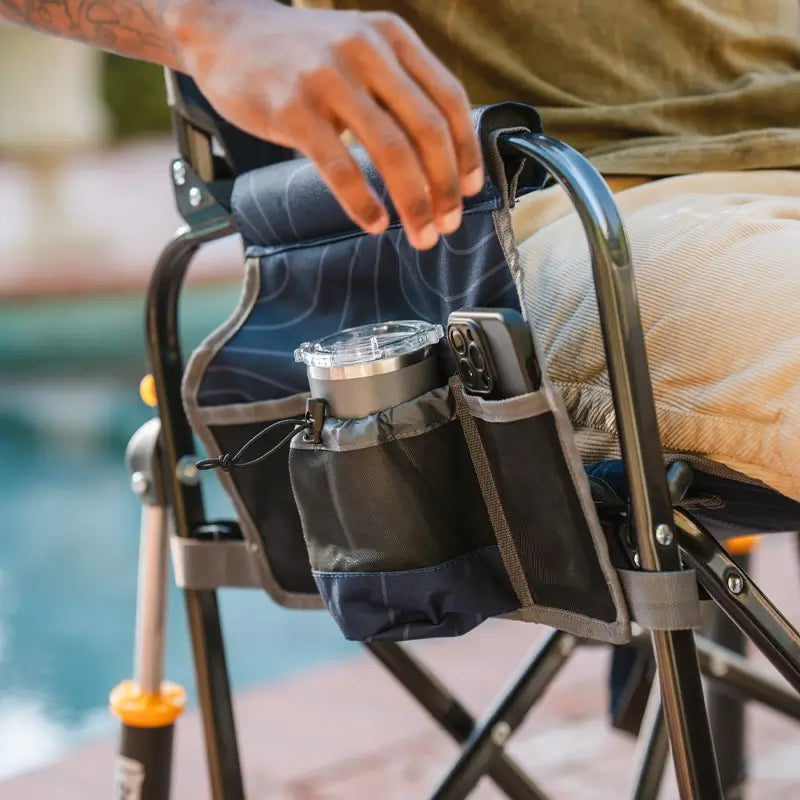 Smooth Motion Stowaway Rocker - Choice 794 - Patented Spring-Action Rocking Chair for Camping Detail