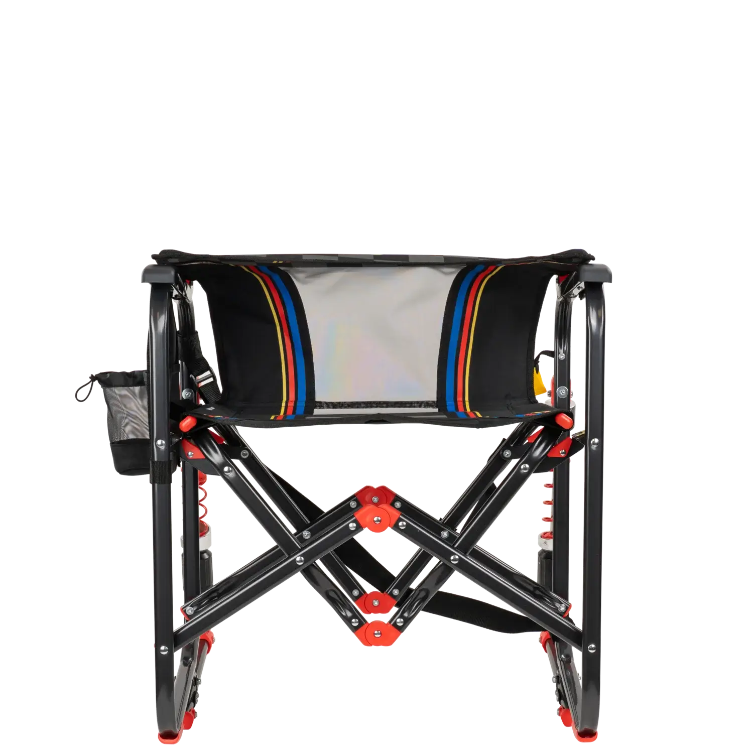 Smooth Motion Adjustable Rocker - NASCAR - Choice 899 - Heavy-Duty Kickback Rocker with Beverage Holder Detail