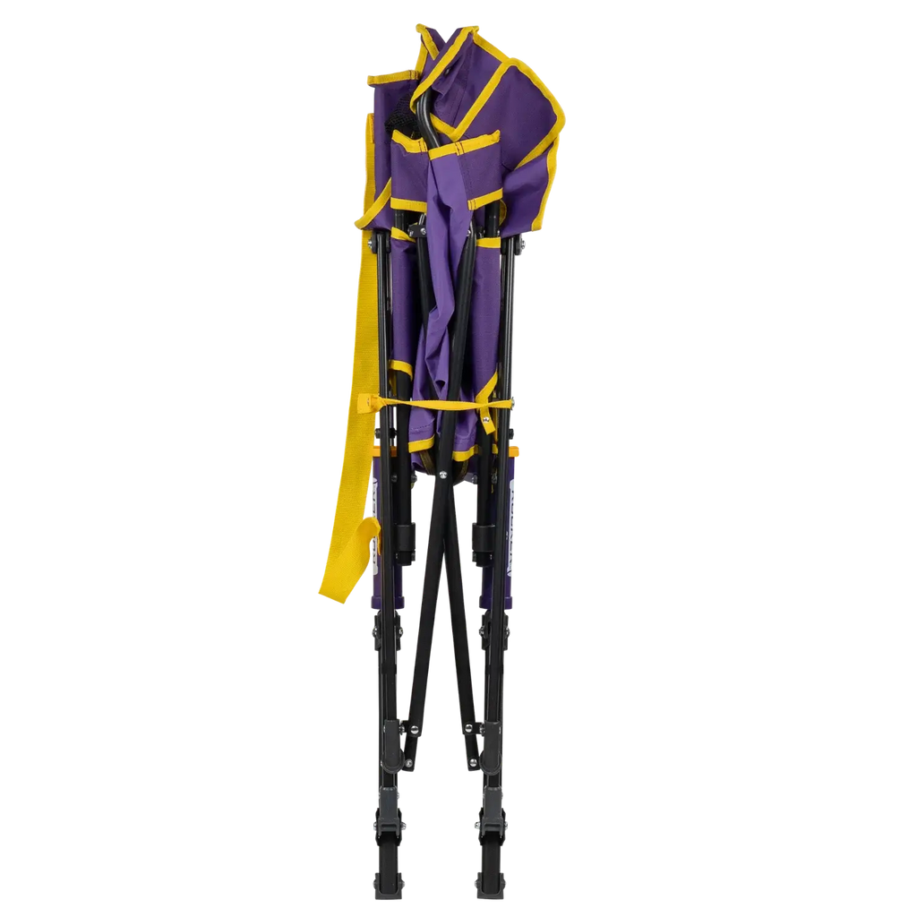 Premium All-Weather College Comfort Pro Rocker - LSU Tigers - Choice 880 - Freestyle Rocker Portable Outdoor Folding Chair Detail