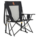 Premium All-Weather College Comfort Pro Rocker - USC Trojans - Choice 856 - Heavy-Duty Kickback Rocker with Beverage Holder - Default Title
