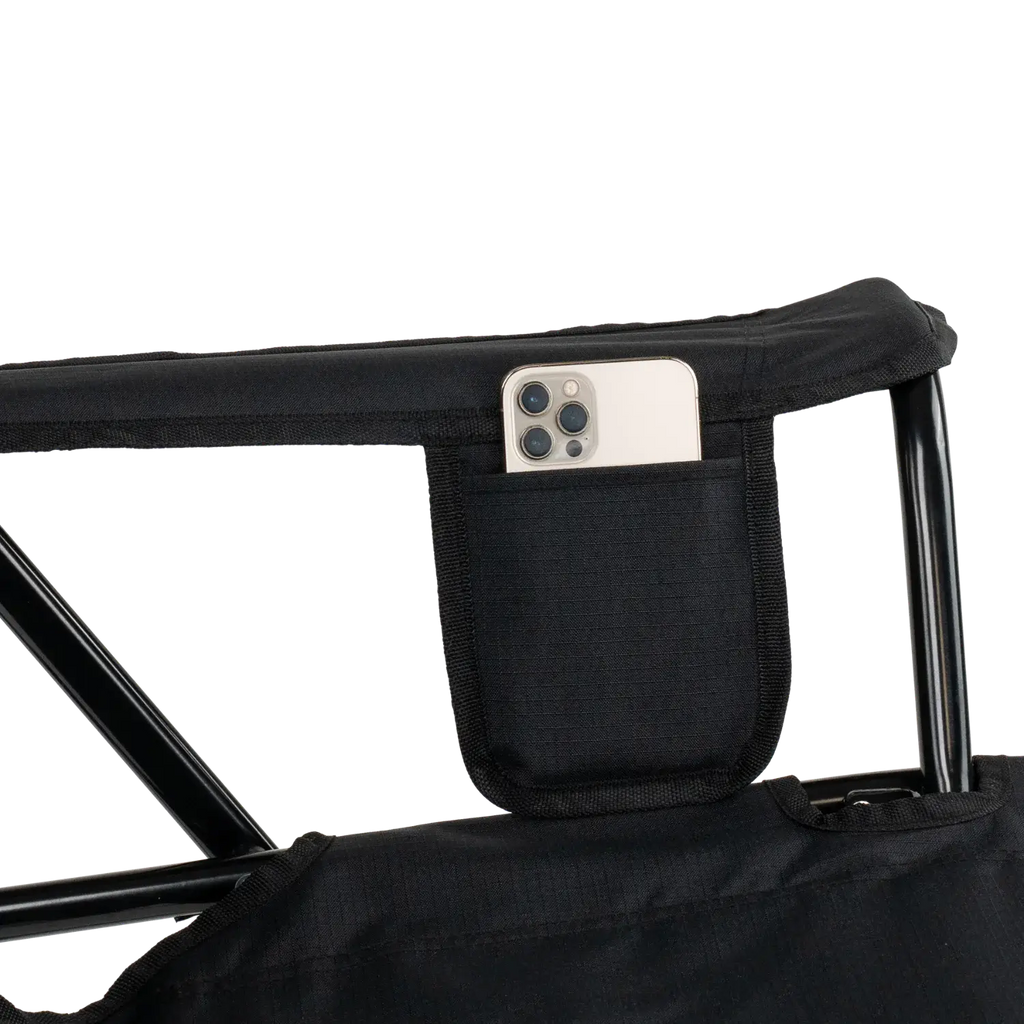 Premium All-Weather College Comfort Pro Rocker - USC Trojans - Choice 856 - Heavy-Duty Kickback Rocker with Beverage Holder Detail