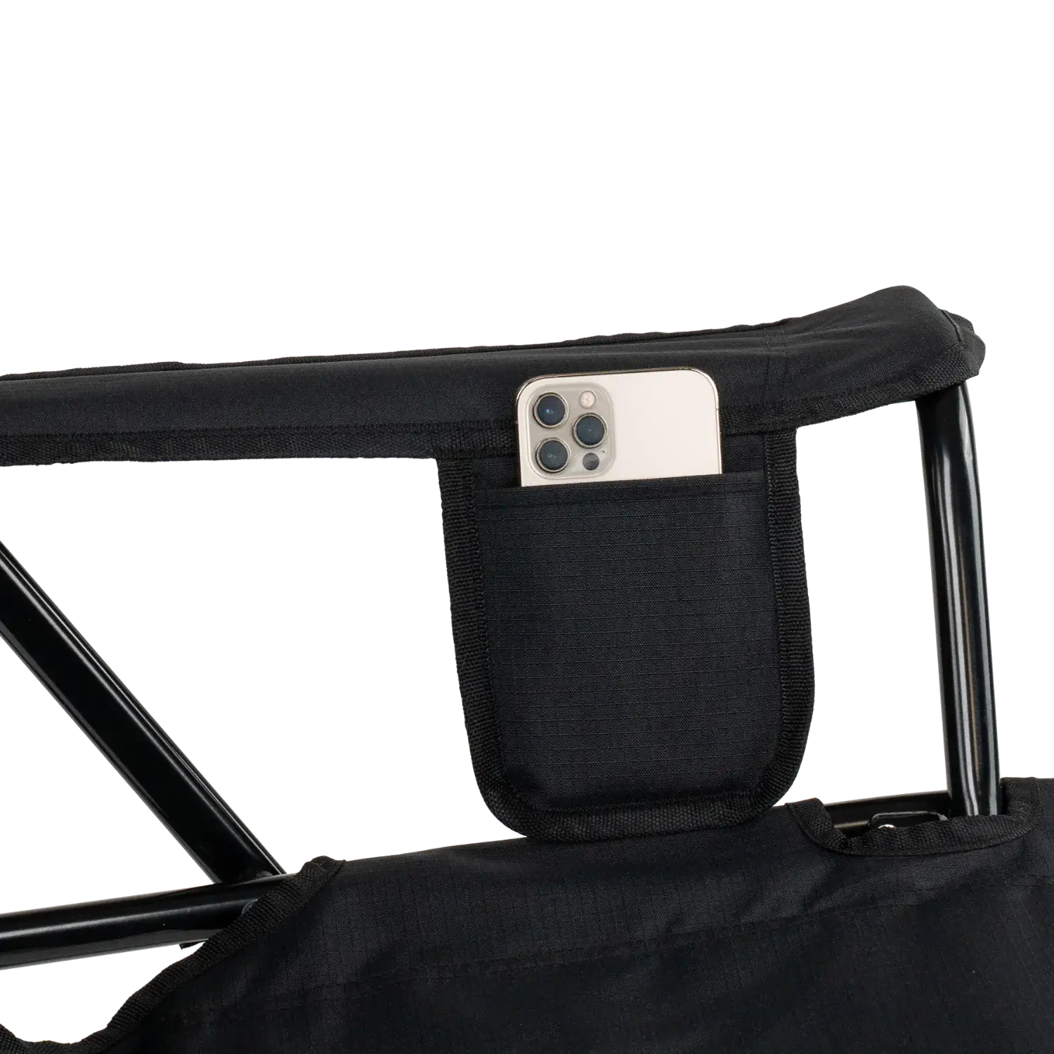 Premium All-Weather College Comfort Pro Rocker - USC Trojans - Choice 856 - Heavy-Duty Kickback Rocker with Beverage Holder Detail