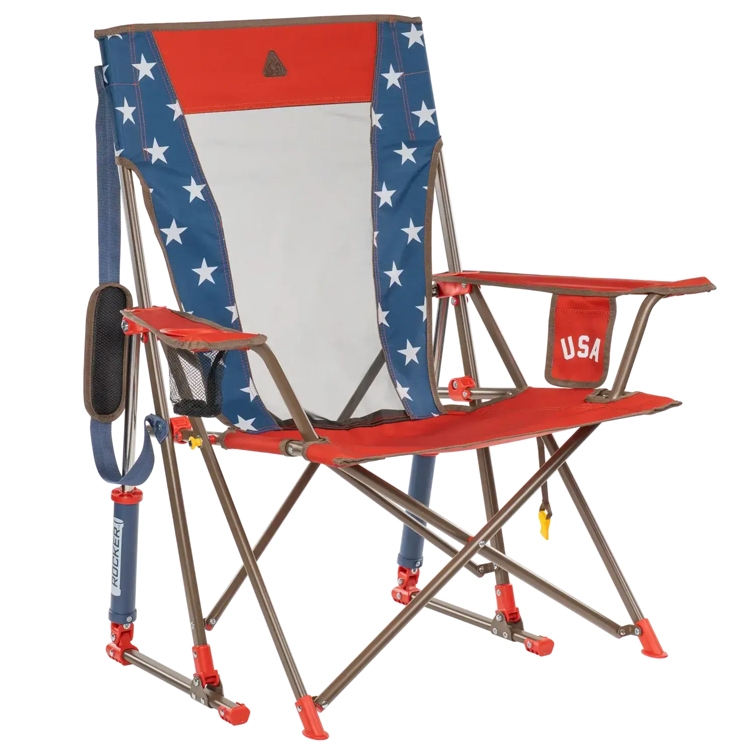 Premium All-Weather Comfort Pro Rocker - USA Anniversary Deluxe - Choice 424 - Patented Spring-Action Rocking Chair for Camping - Default Title