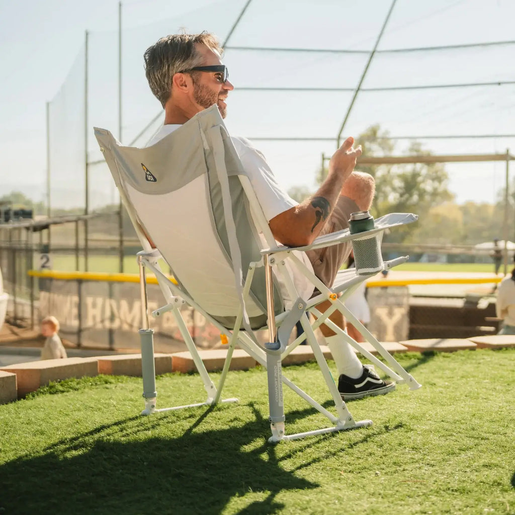 Patented Spring-Action Comfort Pro Rocker XL - Choice 107 - Freestyle Rocker Portable Outdoor Folding Chair Detail
