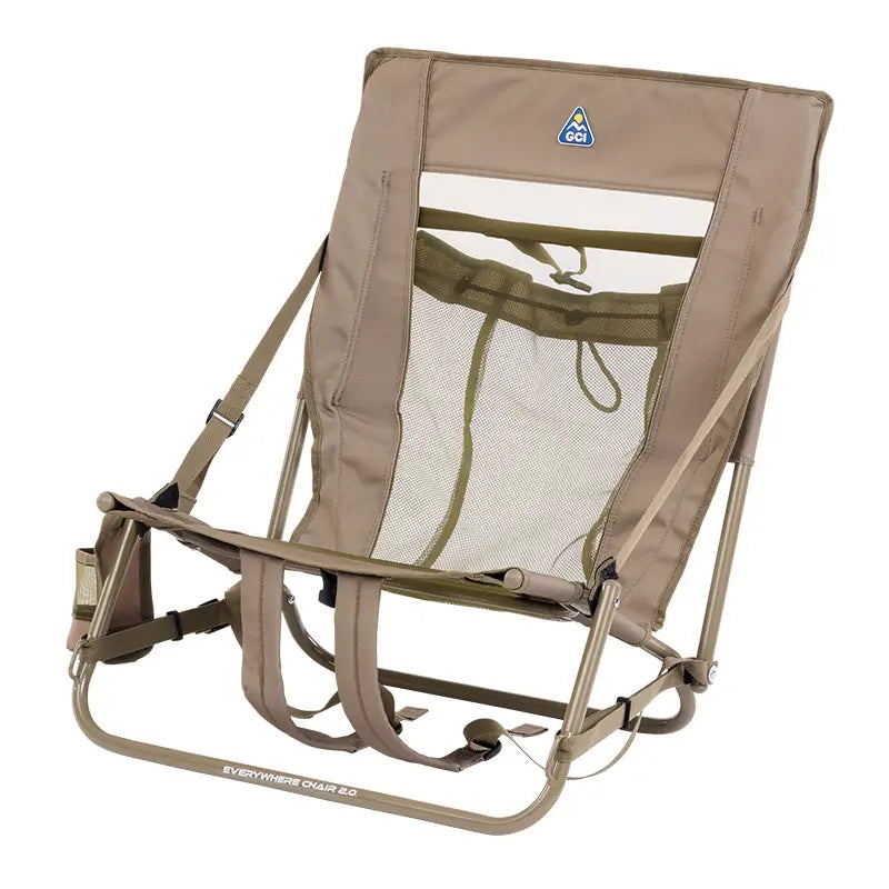 Reclining Beach Everywhere Chair 2 - Choice 656 - Portable Heavy-Duty Low Boy Chair for Ocean Side Detail