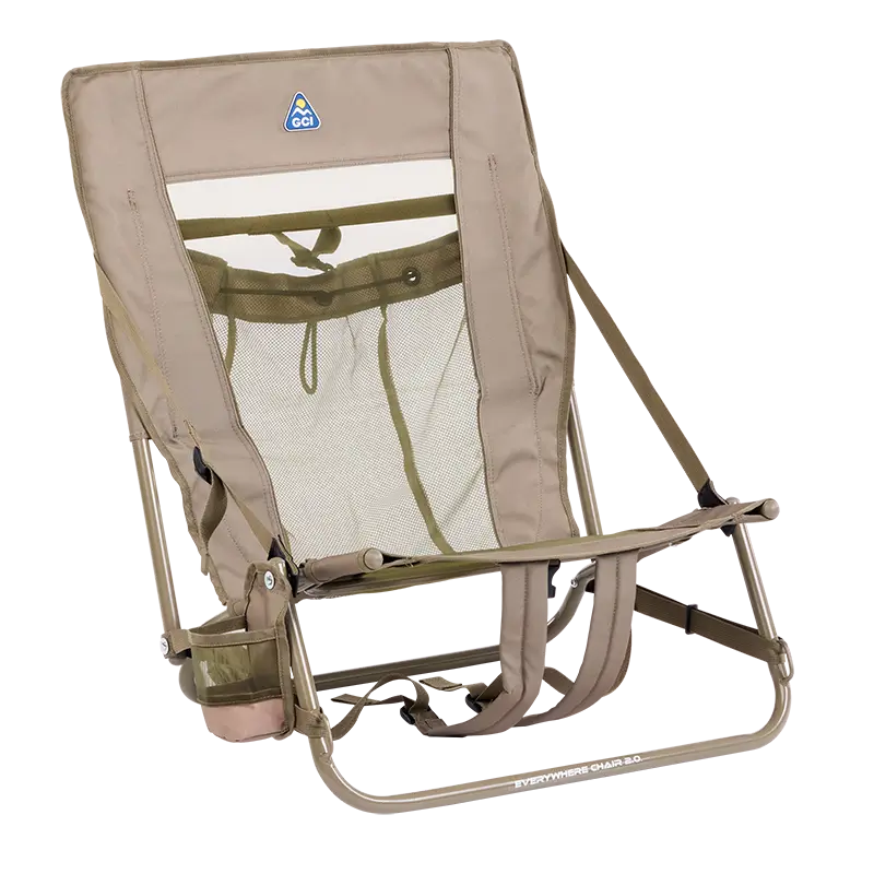 Reclining Beach Everywhere Chair 2 - Choice 656 - Portable Heavy-Duty Low Boy Chair for Ocean Side - Aged Fatigue