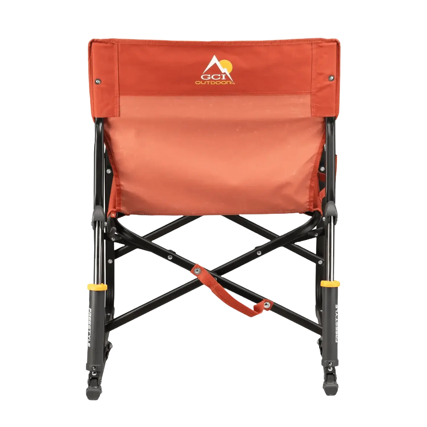 Smooth Motion Freestyle Rocker - Pumpkin Spice - Choice 373 - RoadTrip Rocker Smooth Motion Camp Chair Detail