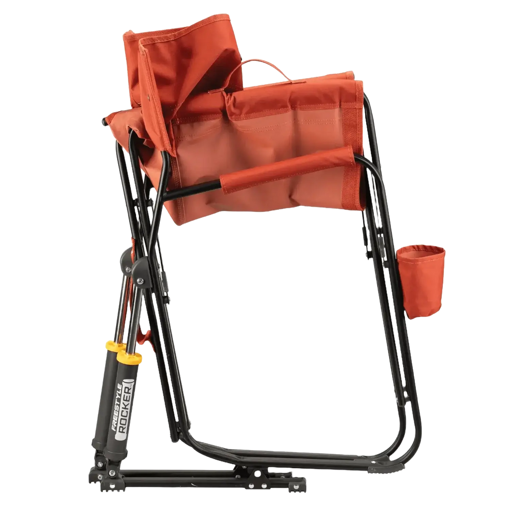 Smooth Motion Freestyle Rocker - Pumpkin Spice - Choice 373 - RoadTrip Rocker Smooth Motion Camp Chair Detail