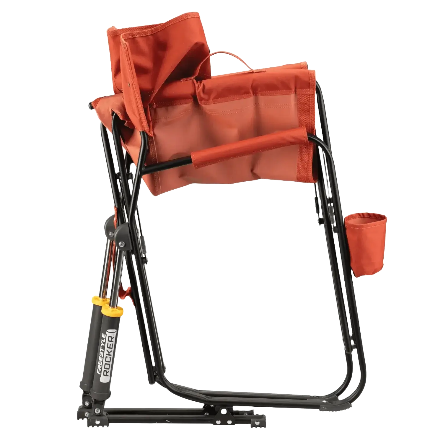 Smooth Motion Freestyle Rocker - Pumpkin Spice - Choice 373 - RoadTrip Rocker Smooth Motion Camp Chair Detail