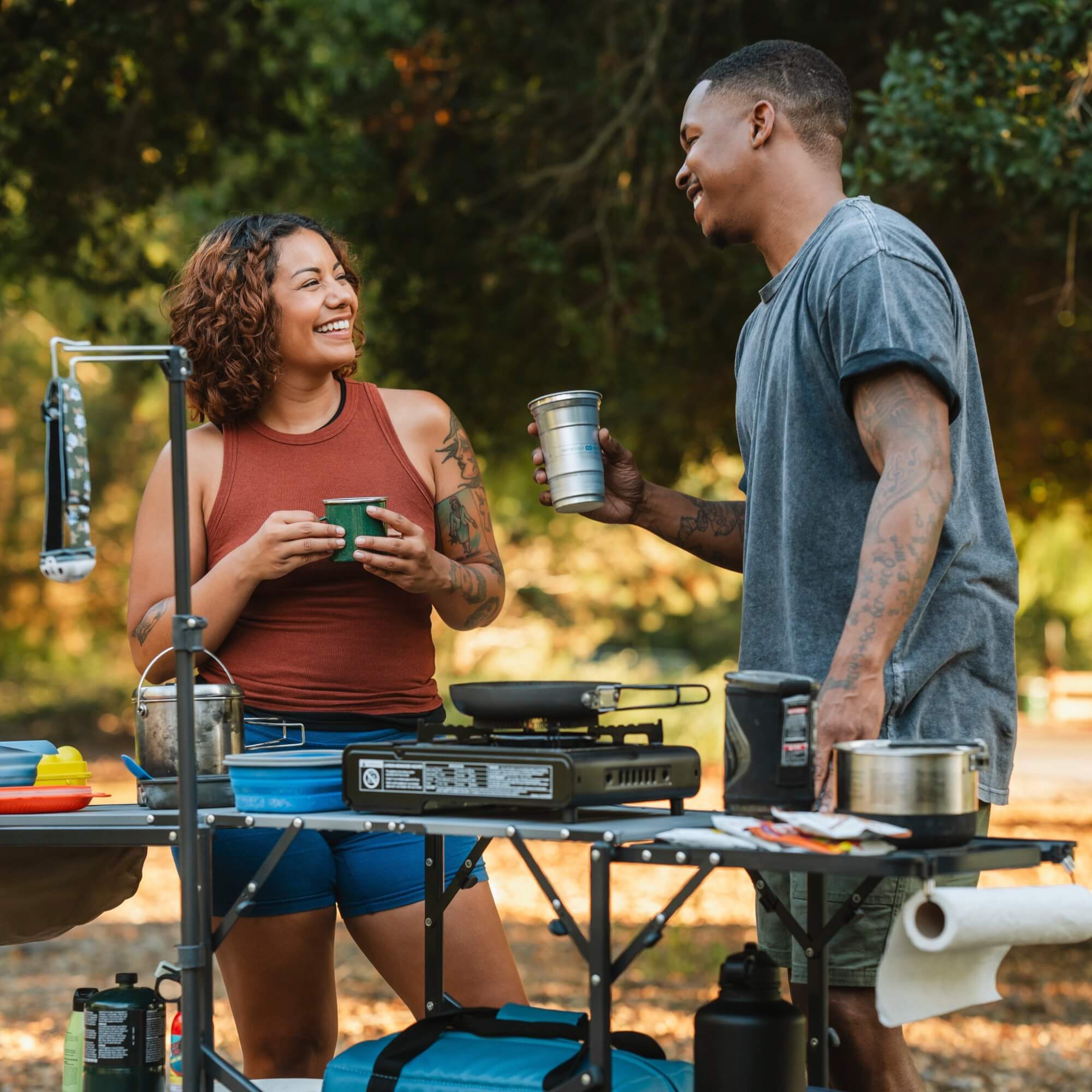 Portable Culinary Master Cook Station - Choice 171 - Multi-Purpose Outdoor Culinary Cooking Set Detail