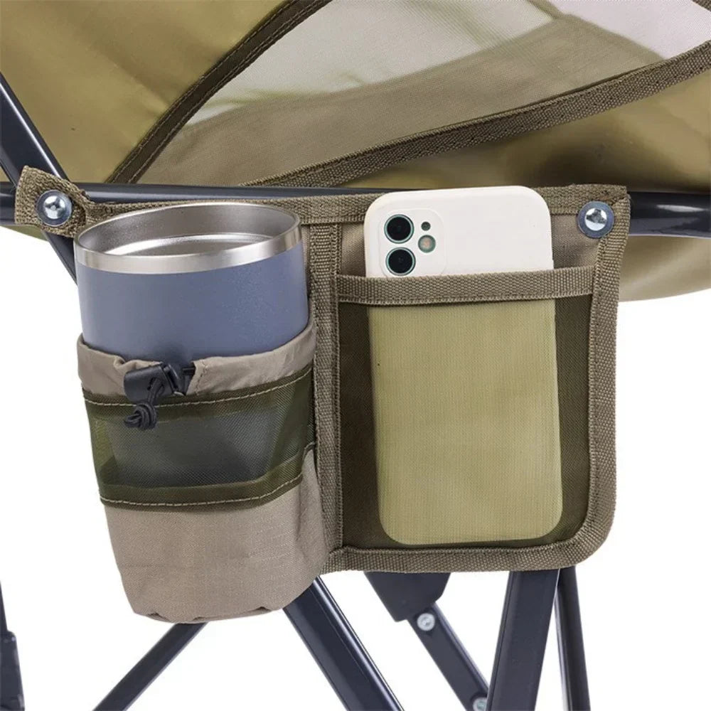 Luxury Camp Pod Rocker Elite - Choice 832 - Patented Spring-Action Rocking Chair for Camping Detail