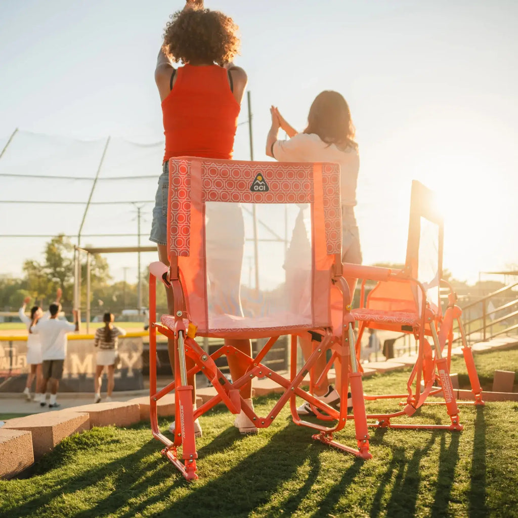 Smooth Motion Stowaway Rocker - Choice 794 - Patented Spring-Action Rocking Chair for Camping Detail