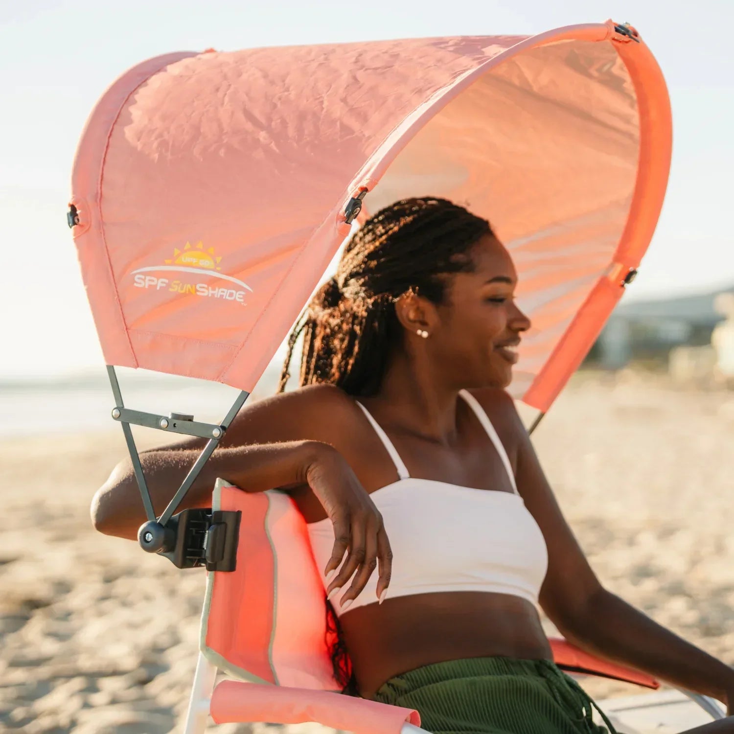 Premium All-Weather SunShade Accessory - Choice 361 - Portable Beach Canopy with Adjustable Shade Angle Detail