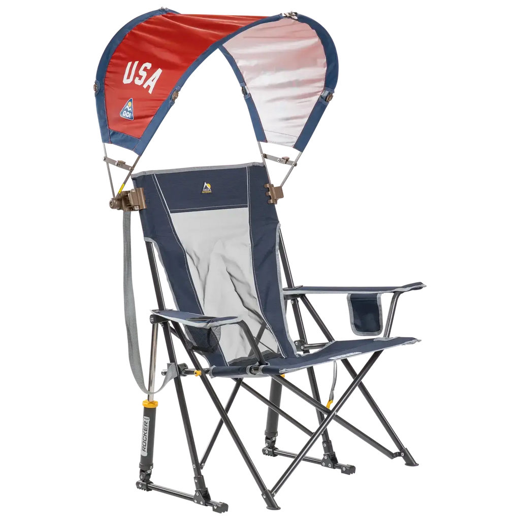 Instant Pop-Up SunShade Accessory - USA Anniversary Deluxe - Choice 917 - Instant Sunshade Umbrella for Tailgating Detail