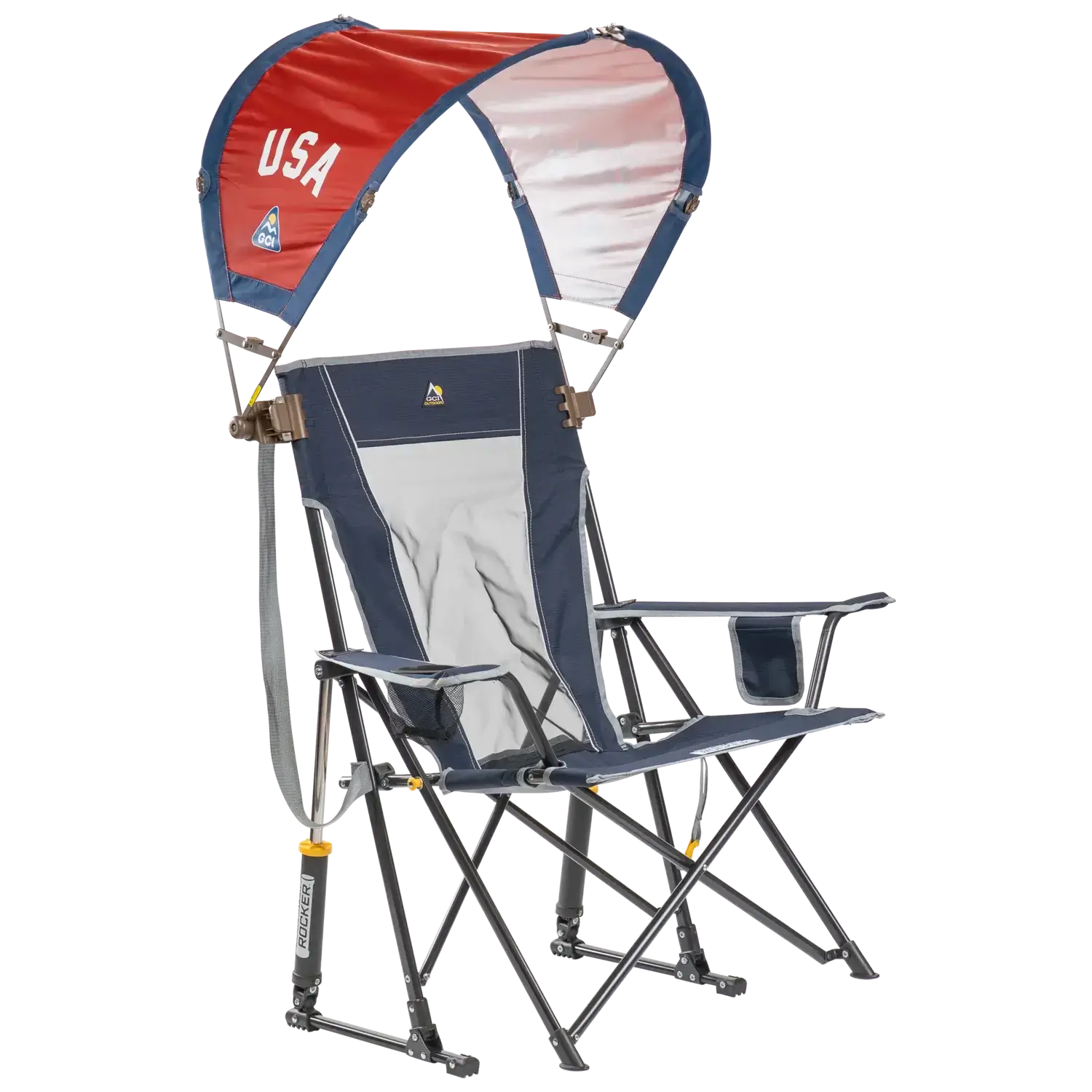 Instant Pop-Up SunShade Accessory - USA Anniversary Deluxe - Choice 917 - Instant Sunshade Umbrella for Tailgating Detail